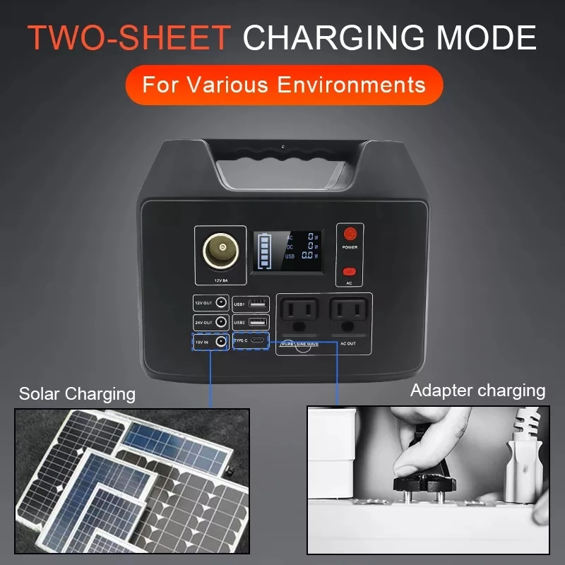 300W AC/DC/USB/Solar γεννητριών ηλεκτρικών συστημάτων εγχώριων συσκευών υπαίθριος στρατοπέδευσης σταθμός παραγωγής ηλεκτρικού ρεύματος πυροβολισμού φορητός