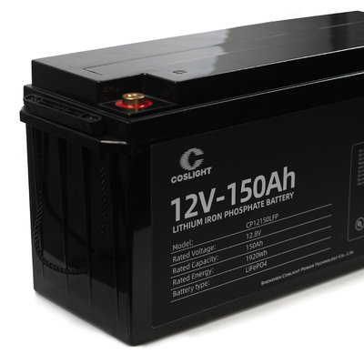 Βαθύ πακέτο 12V 150ah μπαταριών λίθιου κύκλων επανακαταλογηστέο Lifepo4